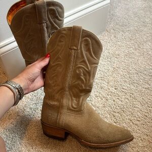 FRYE Suede Bruce Cowboy boot